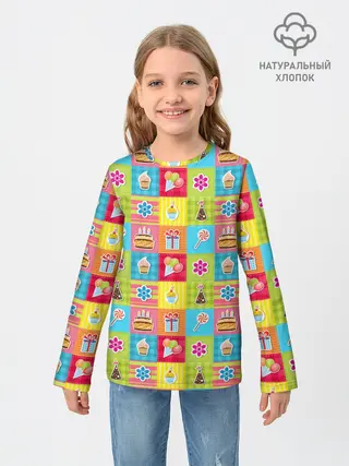 Детский лонгслив / День Рождения