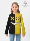 Детский лонгслив / Yellow and black smile