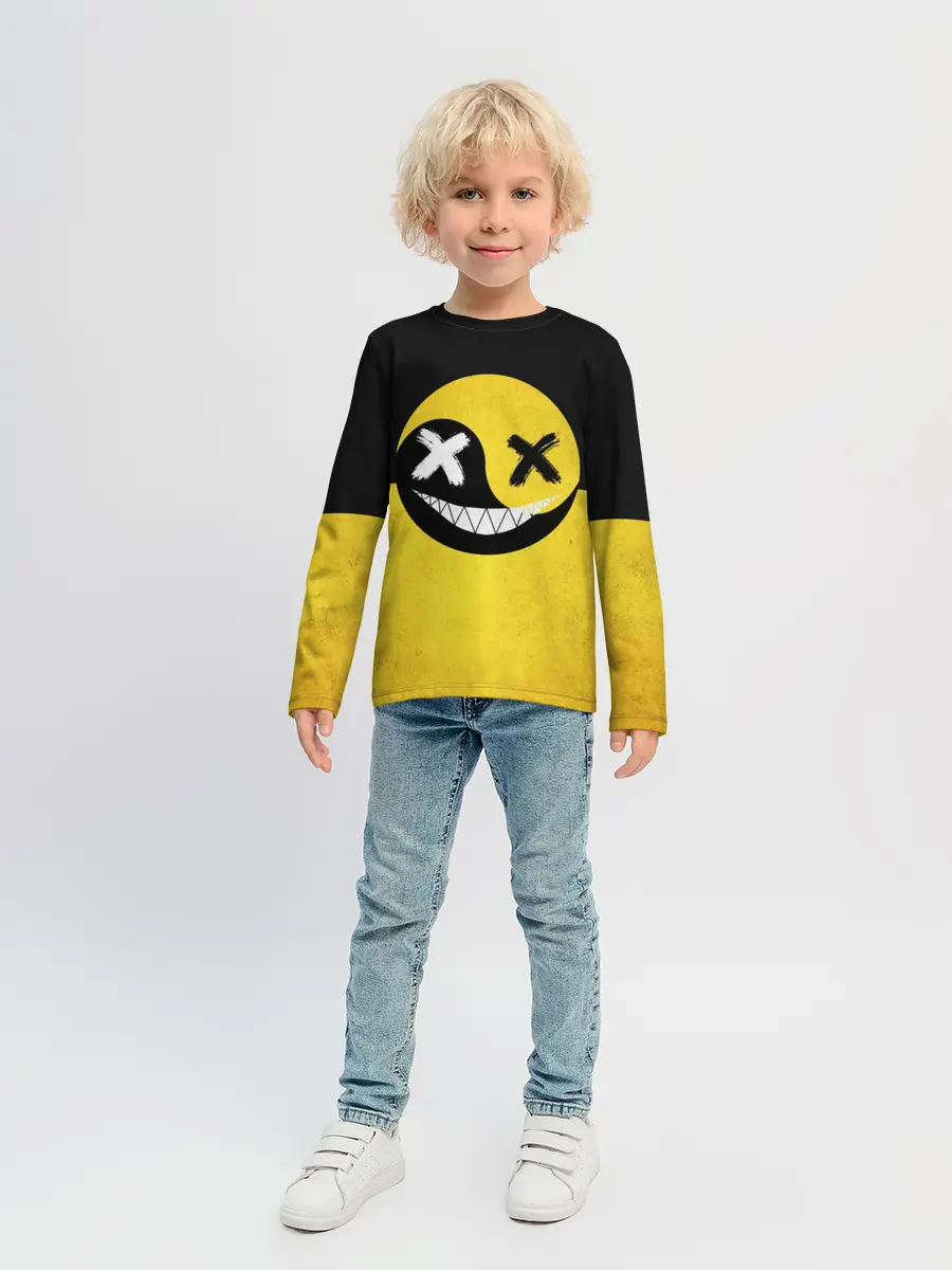 Детский лонгслив / Smile yin and yang