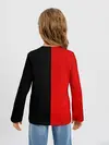 Детский лонгслив / Smail Black and red
