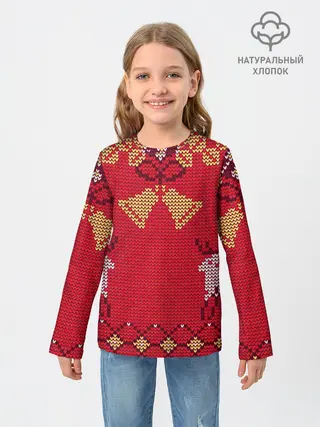 Детский лонгслив / Олени