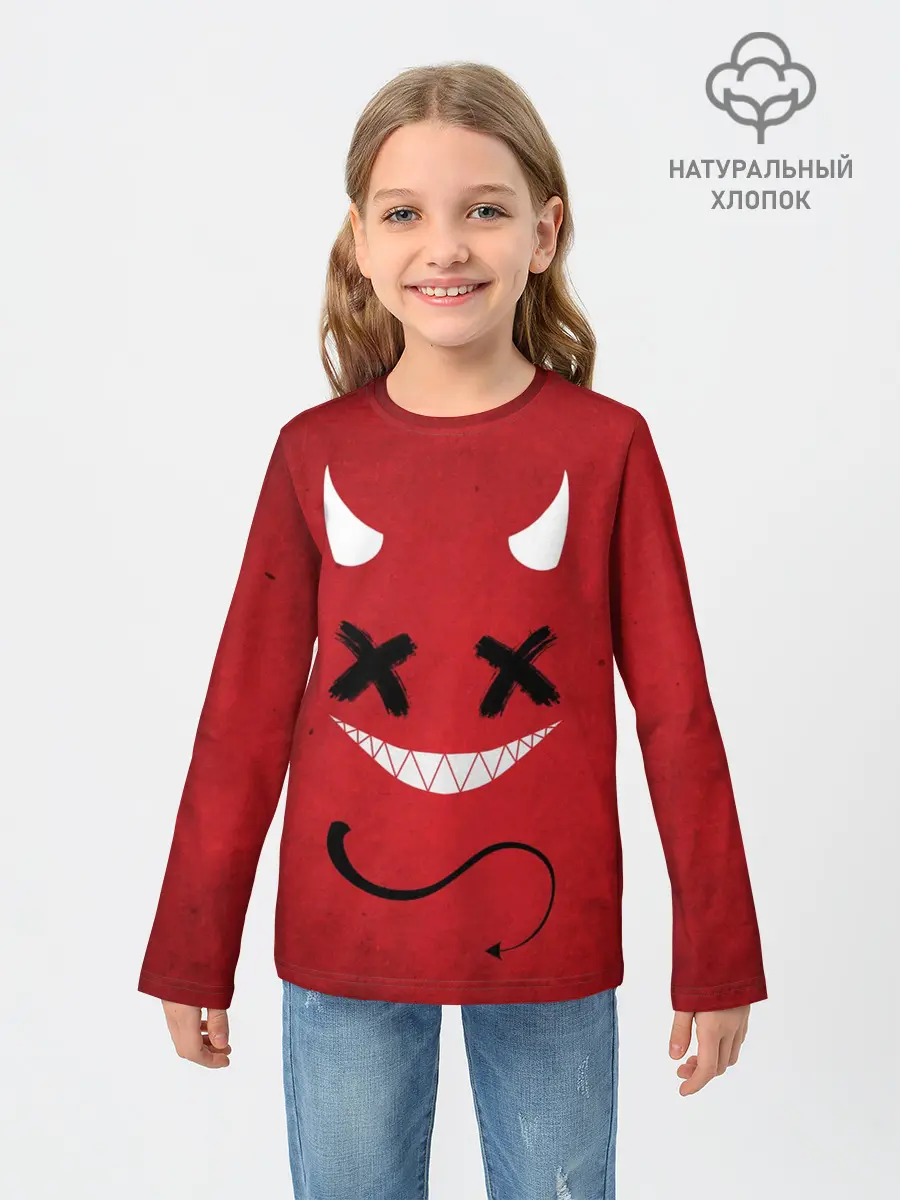Детский лонгслив / Red Evil Smile