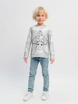 Детский лонгслив / Шрумджек | Shroomjak | Мем