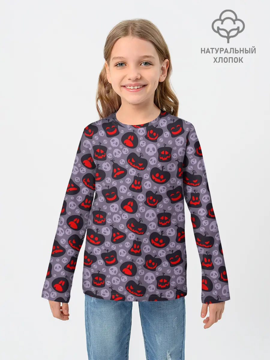 Детский лонгслив / Хэллоуин