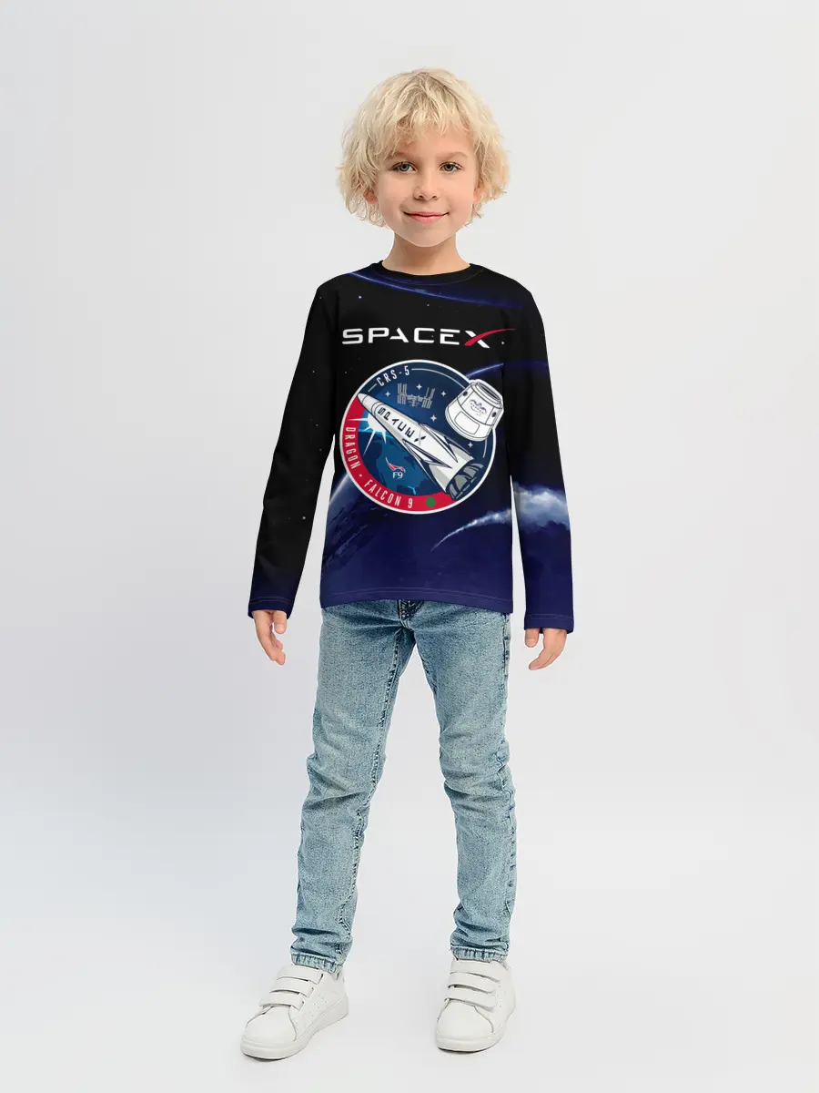 Детский лонгслив / Space X