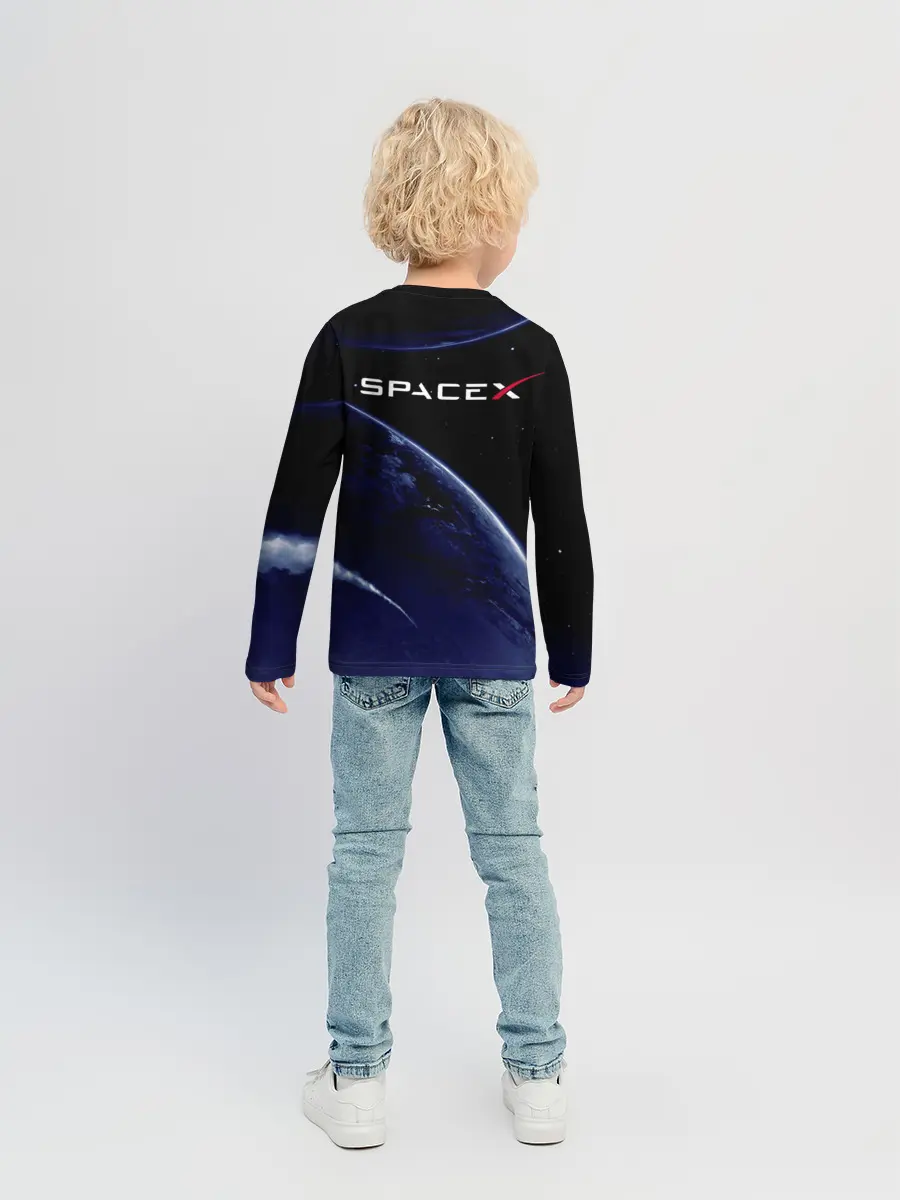 Детский лонгслив / Space X