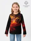 Детский лонгслив / Fire Girl
