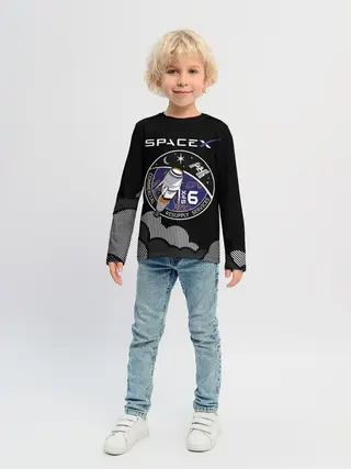 Детский лонгслив / Space X