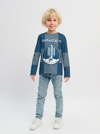 Детский лонгслив / Space X