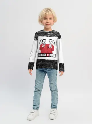 Детский лонгслив / Moscow | Rio | La Casa de Papel