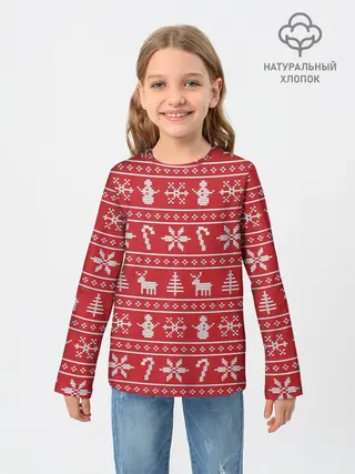 Детский лонгслив / Новогодний атрибуты