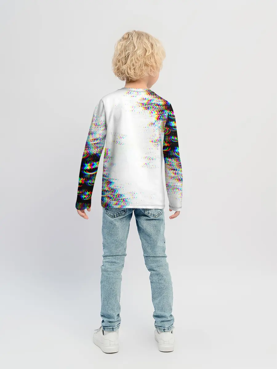 Детский лонгслив / MARSHMELLOW GLITCH