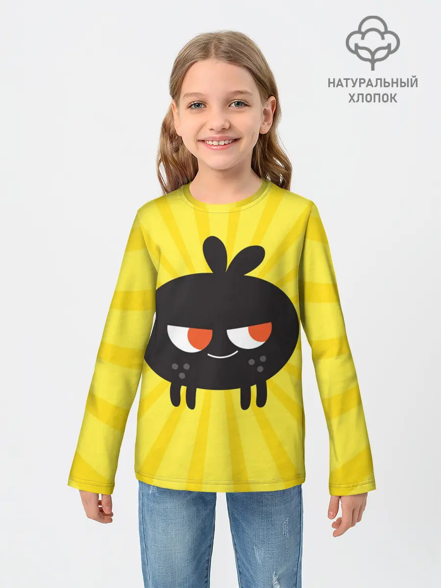 Детский лонгслив / Toca Boca Yellow