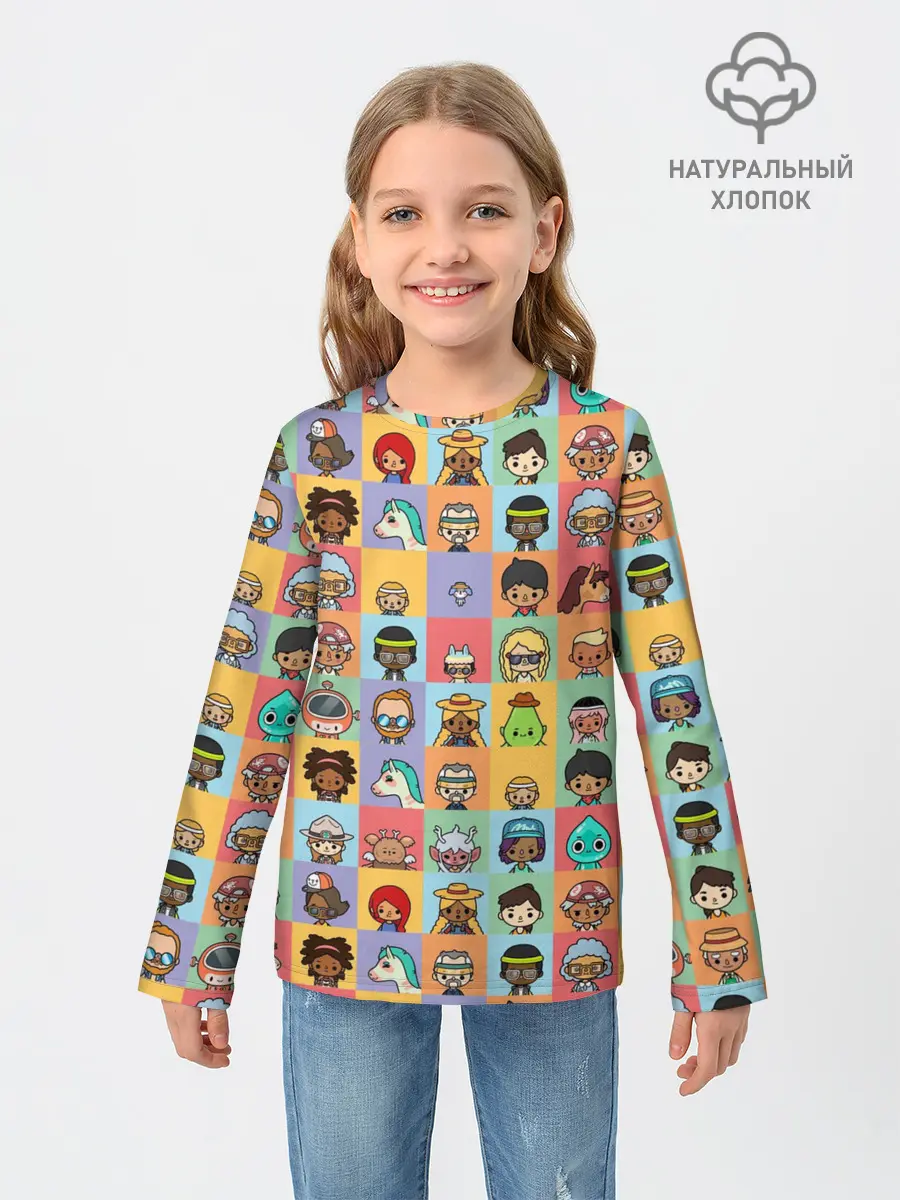 Детский лонгслив / Toca Life Worl
