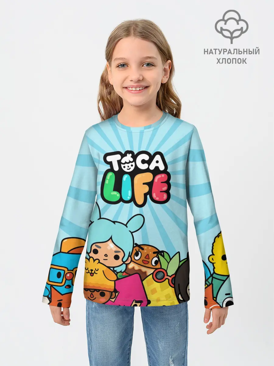 Детский лонгслив / Toca boca life