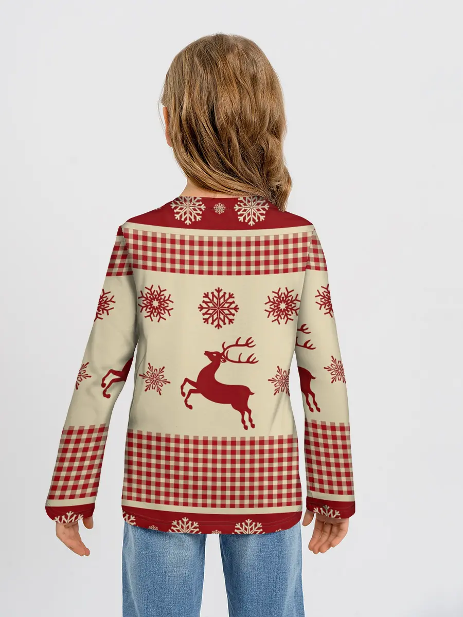 Детский лонгслив / Олени