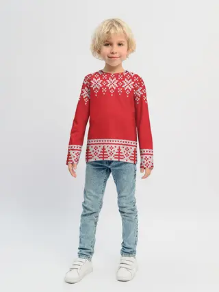 Детский лонгслив / Зимний лес