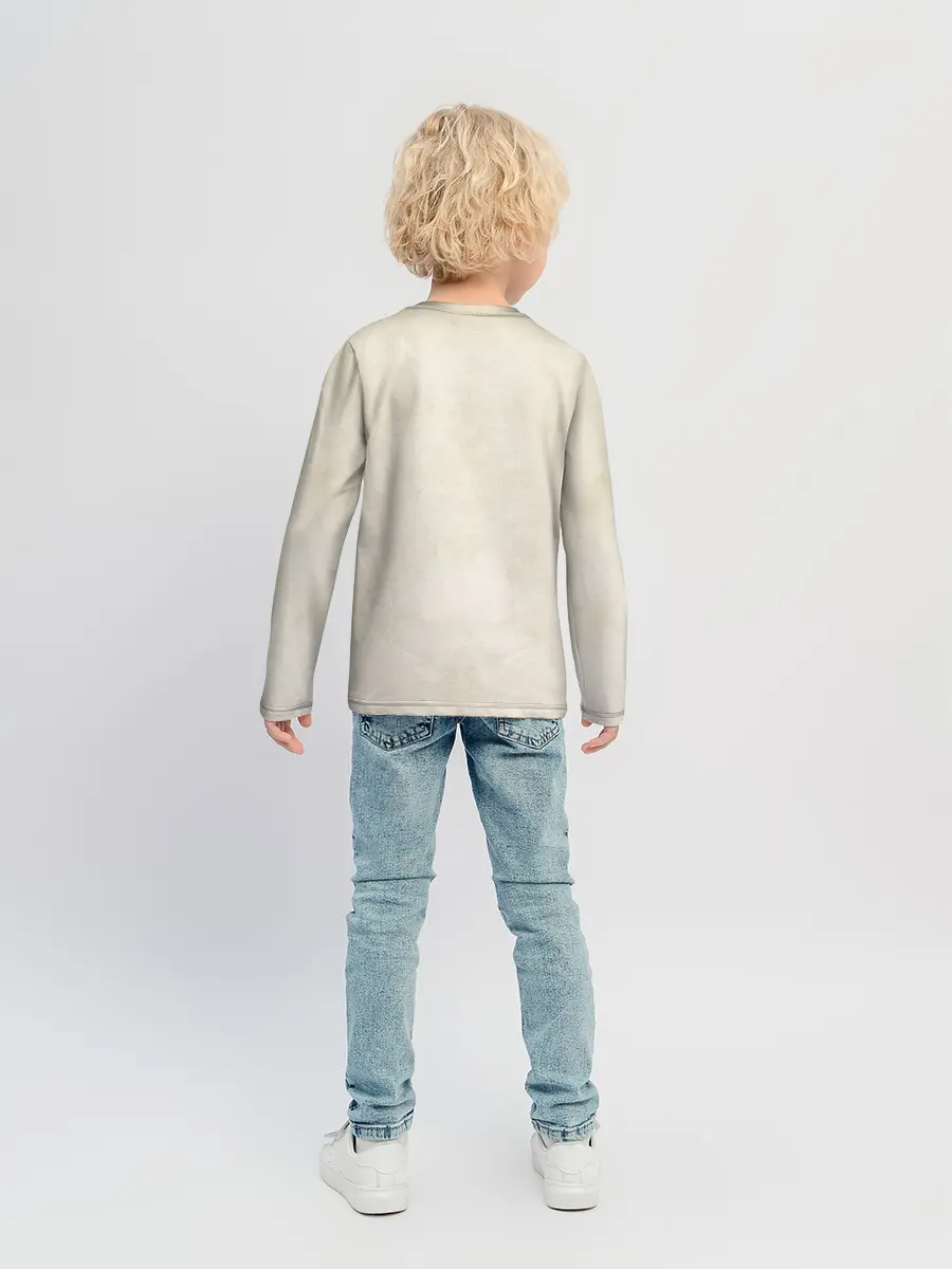 Детский лонгслив / Силуэт Нейта Дрейка Uncharted