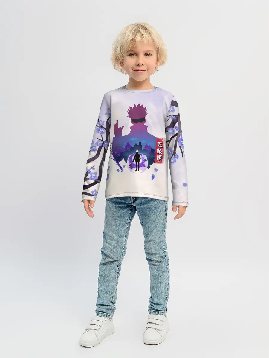 Детский лонгслив / Годжо Сатору Магическая битва