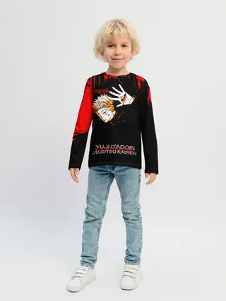 Детский лонгслив / Итадори Юдзи Магическая битва