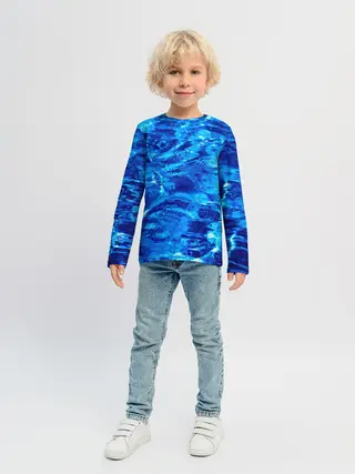 Детский лонгслив / Голубая Вода