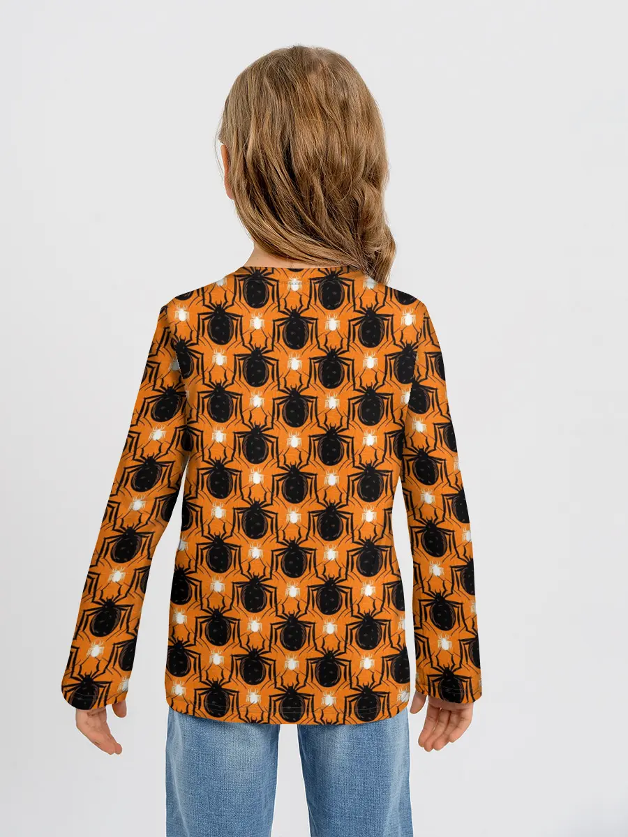 Детский лонгслив / Пауки