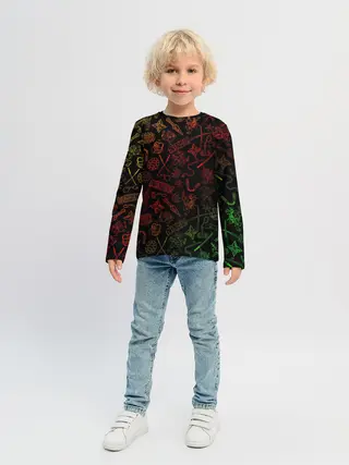 Детский лонгслив / Ниндзя Черепашки | Иконки