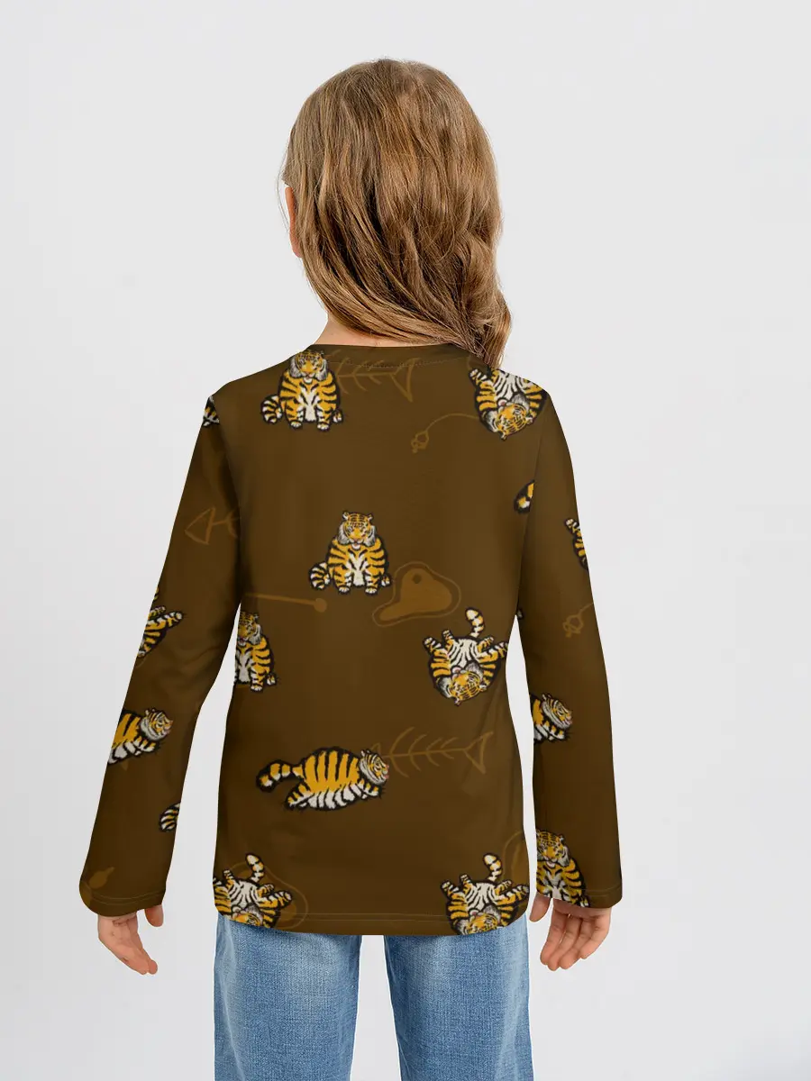 Детский лонгслив / Тигрята