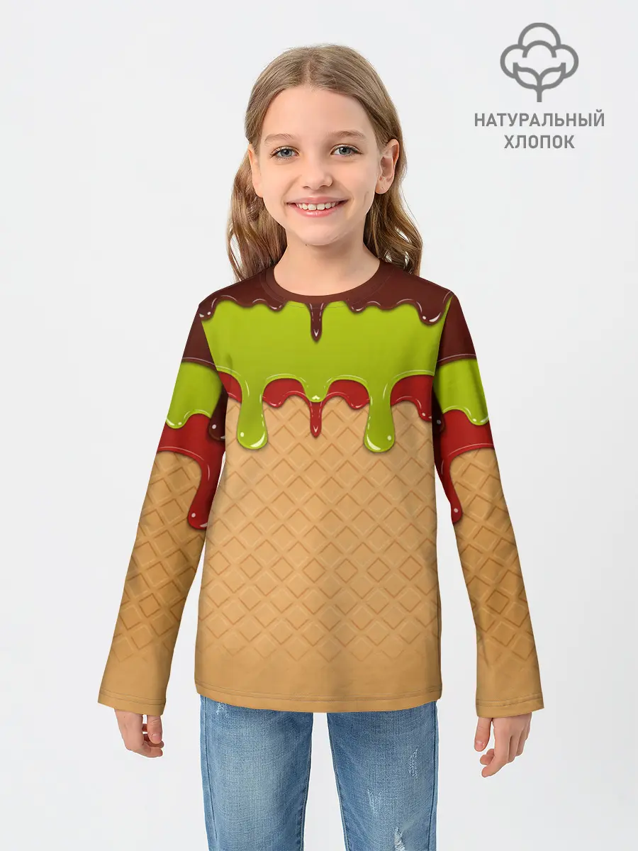 Детский лонгслив / Мороженое | Ice Scream