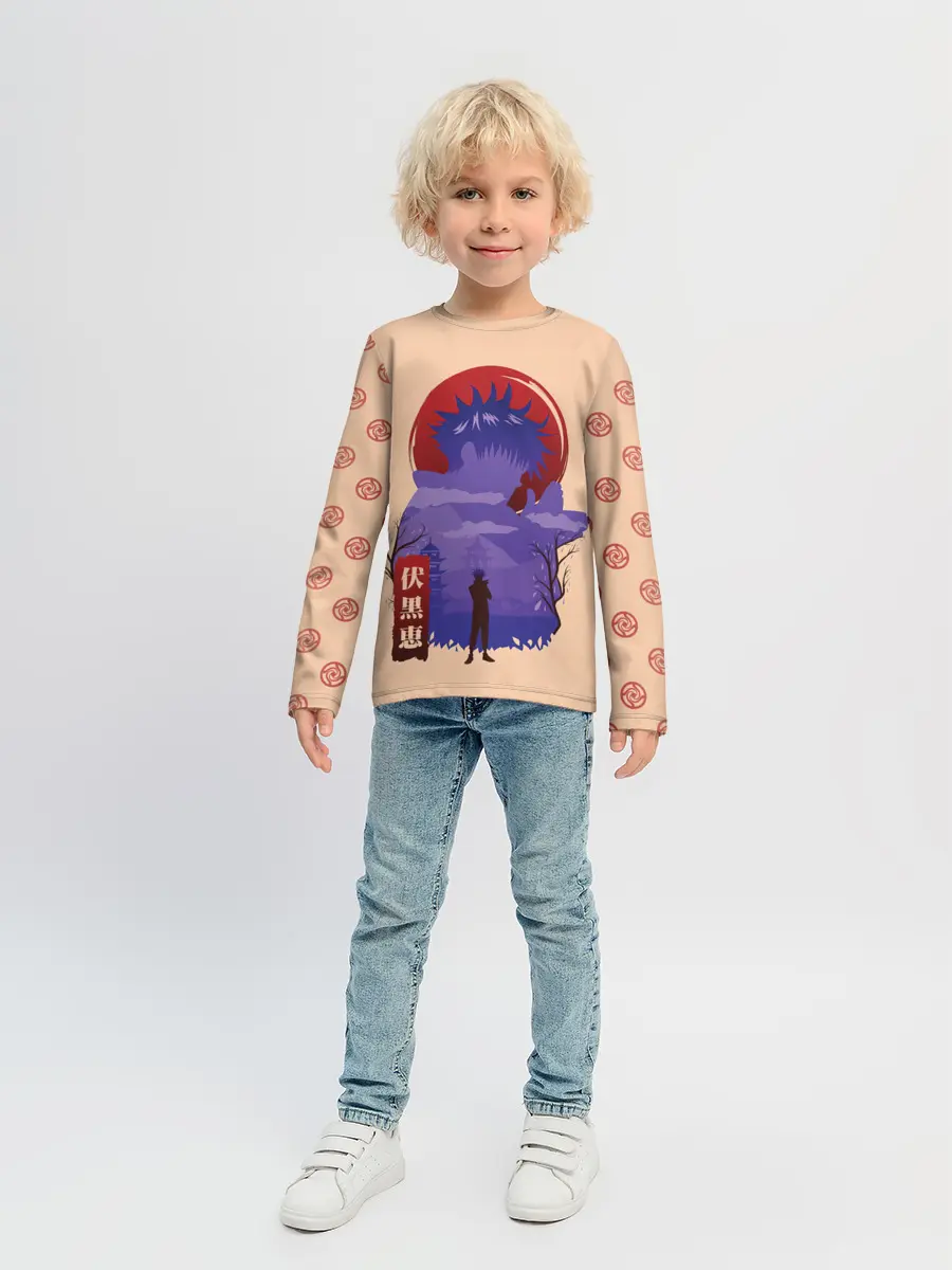 Детский лонгслив / Фушигуро Мегуми Магическая битва