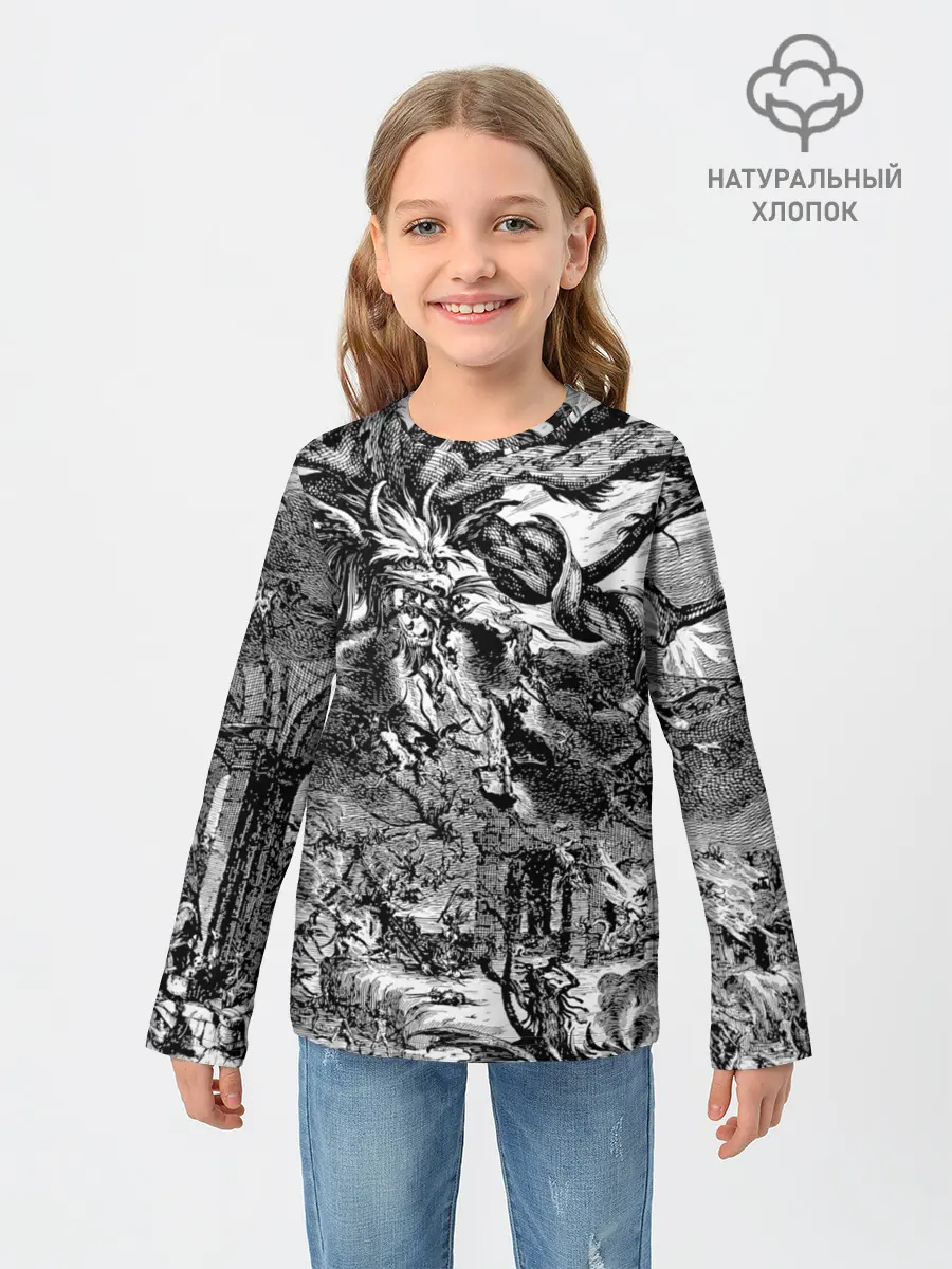 Детский лонгслив / Демонический хаос