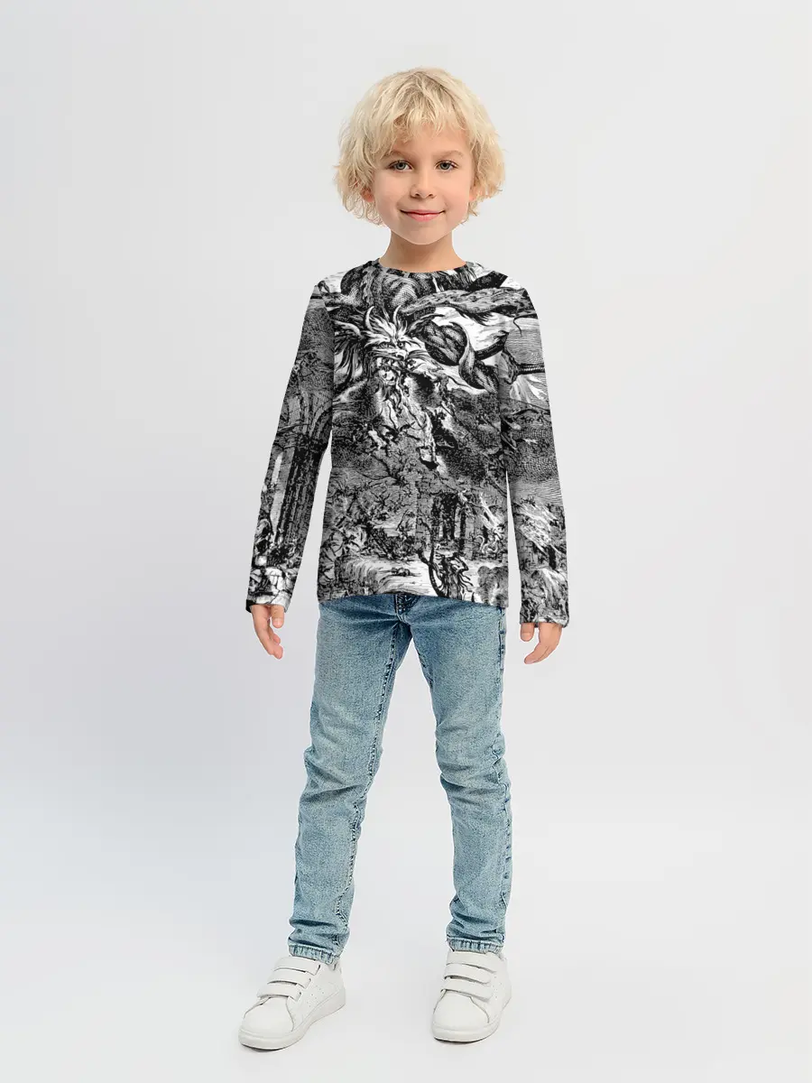 Детский лонгслив / Демонический хаос
