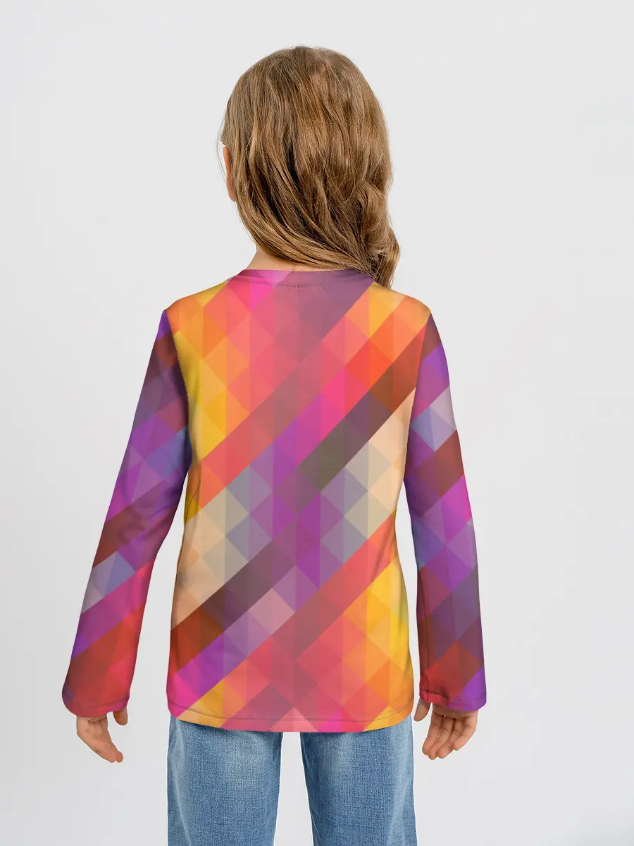 Детский лонгслив / vivid gradient