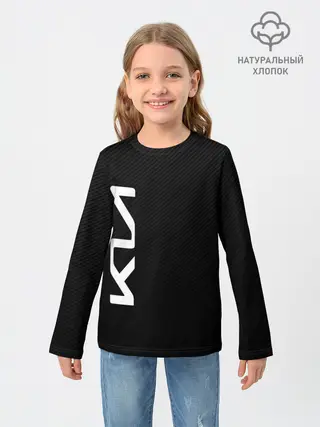 Детский лонгслив / KIA CARBONE | КИА КАРБОН | LOGO