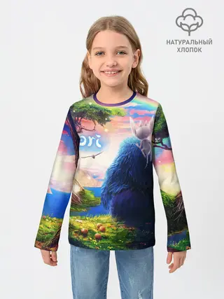 Детский лонгслив / Ори и Блуждающие огоньки | Ori