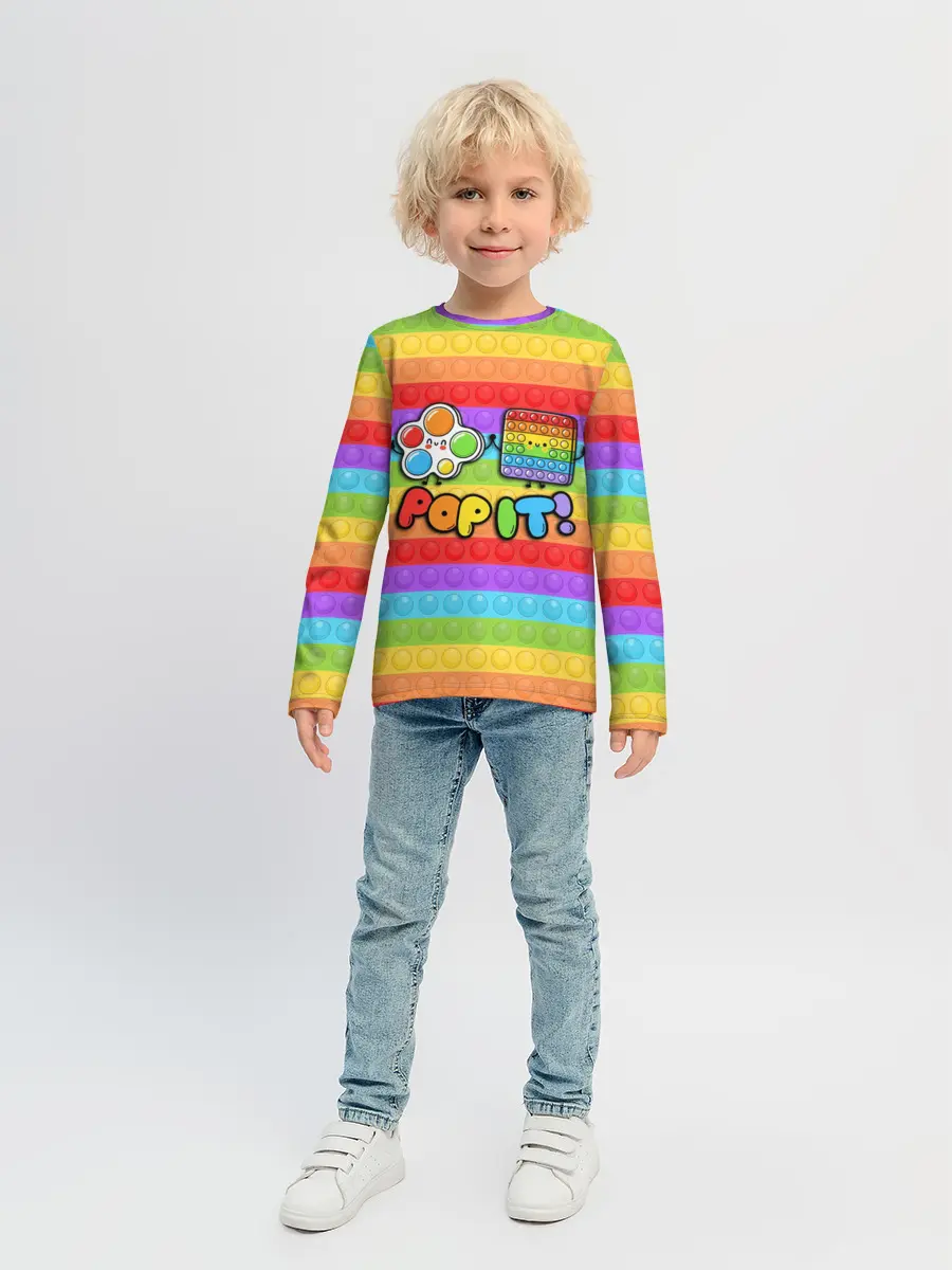 Детский лонгслив / POP IT - SIMPLE DIMPL