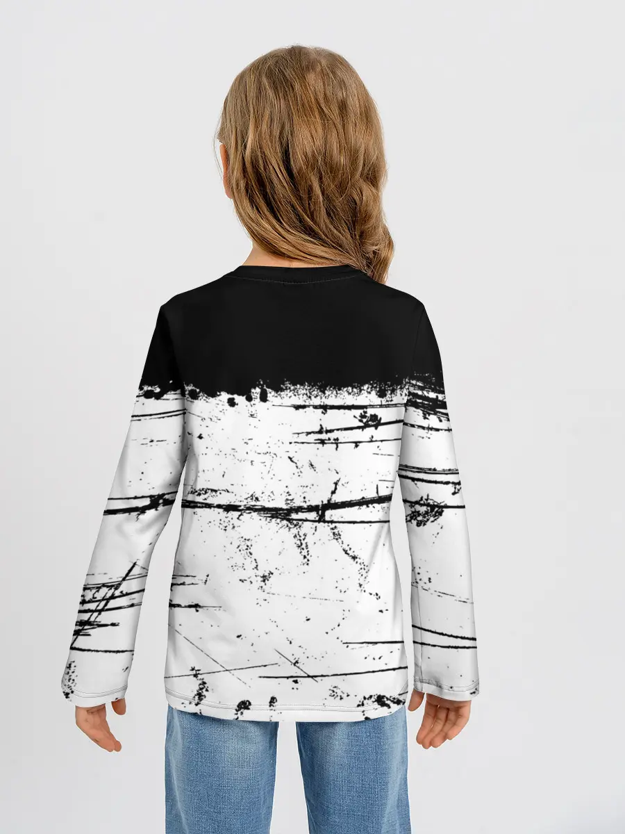 Детский лонгслив / ИСПАЧКАННЫЙ КРАСКОЙ