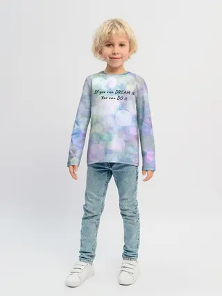 Детский лонгслив / Не мечтай - делай!