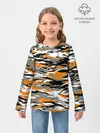 Детский лонгслив / Тигровый камуфляж