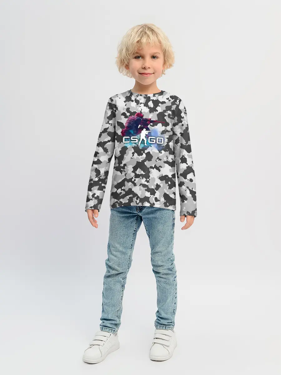 Детский лонгслив / Хэдшoт-CS:GO