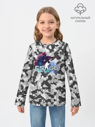 Детский лонгслив / Хэдшoт-CS:GO