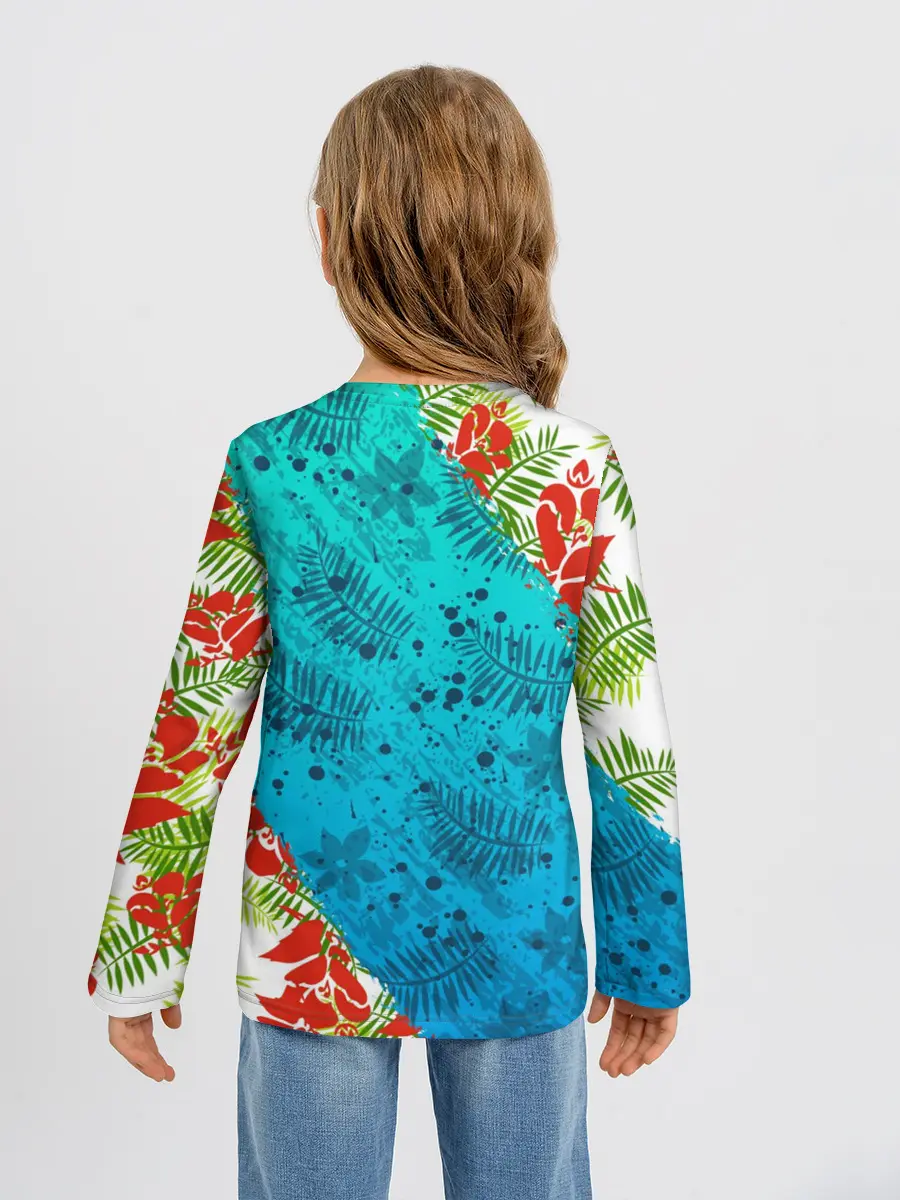 Детский лонгслив / ЛЕТНИЕ КРАСКИ | ТРОПИКИ / SUMMER / МОРЕ