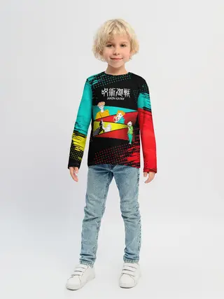 Детский лонгслив / Магическая битва персонажи