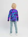 Детский лонгслив / Неоновые кляксы