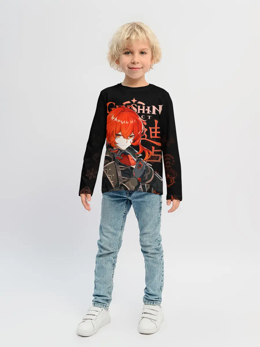 Детский лонгслив / Дилюк, Genshin Impact