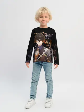 Детский лонгслив / Чжун Ли, Genshin Impact