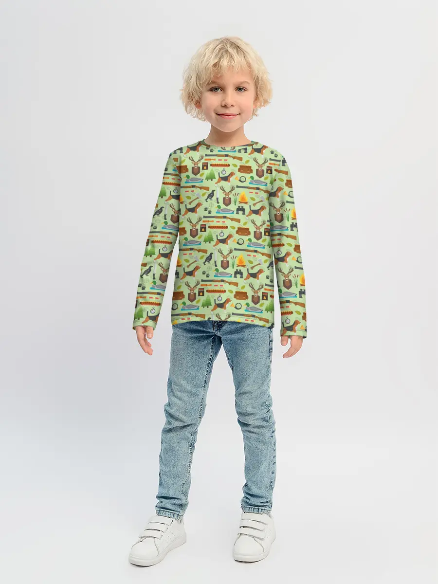 Детский лонгслив / Охота
