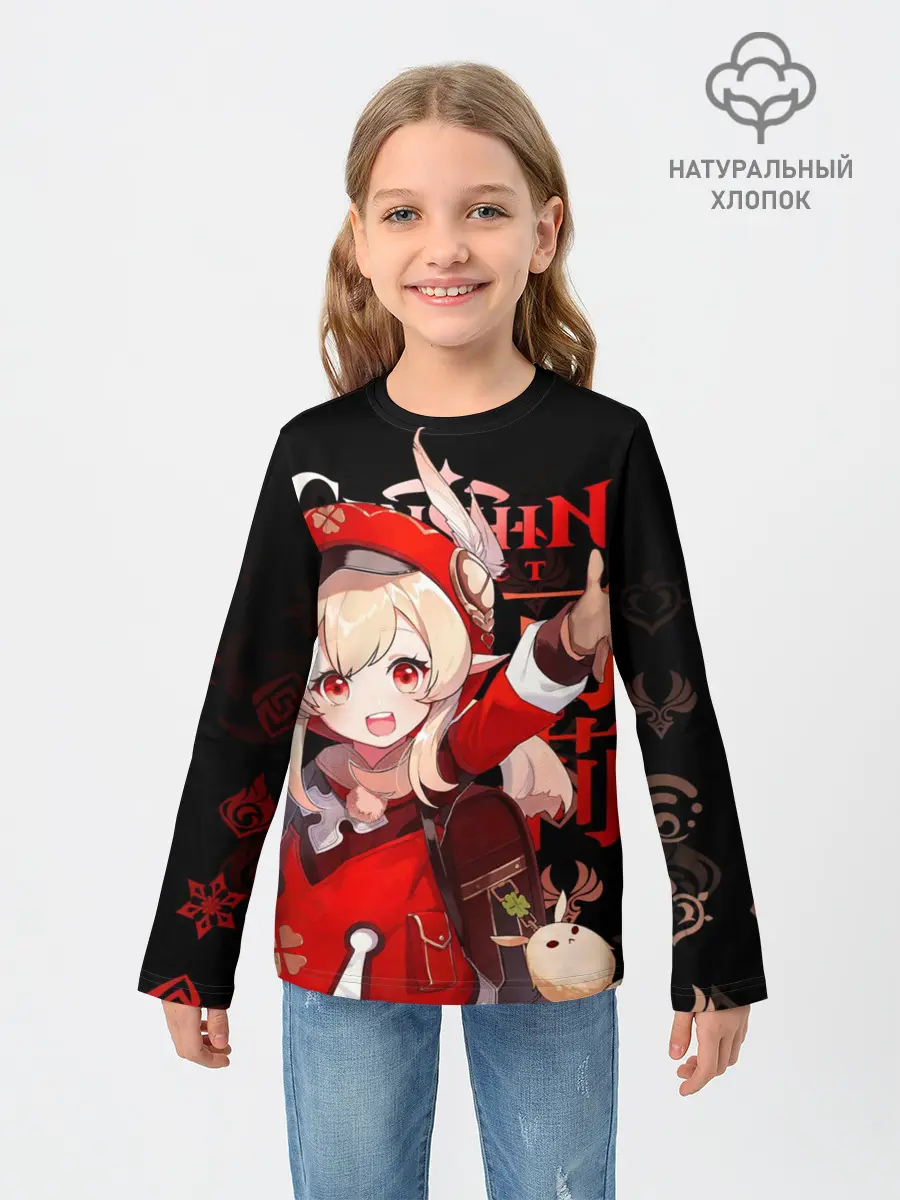 Детский лонгслив / Кли, Genshin Impact