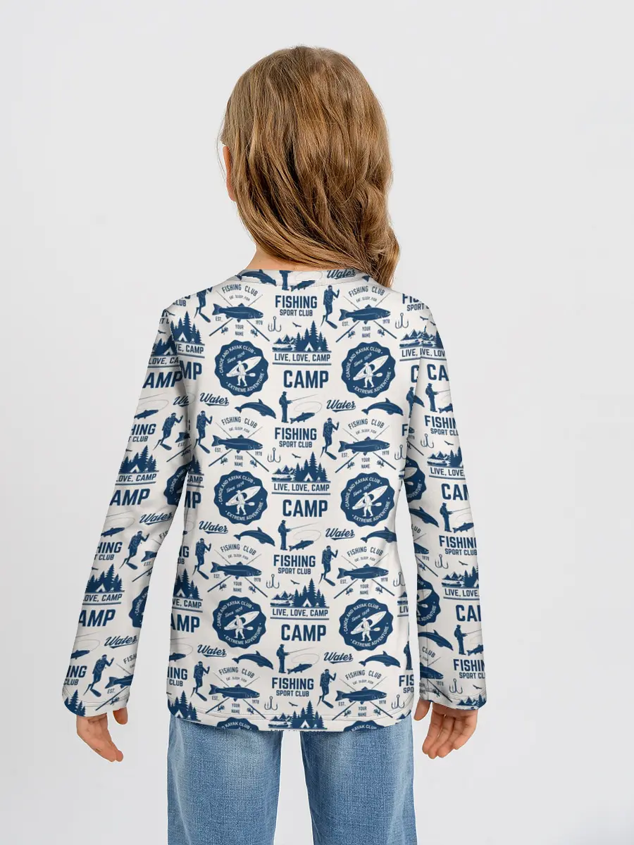 Детский лонгслив / Fishing Club