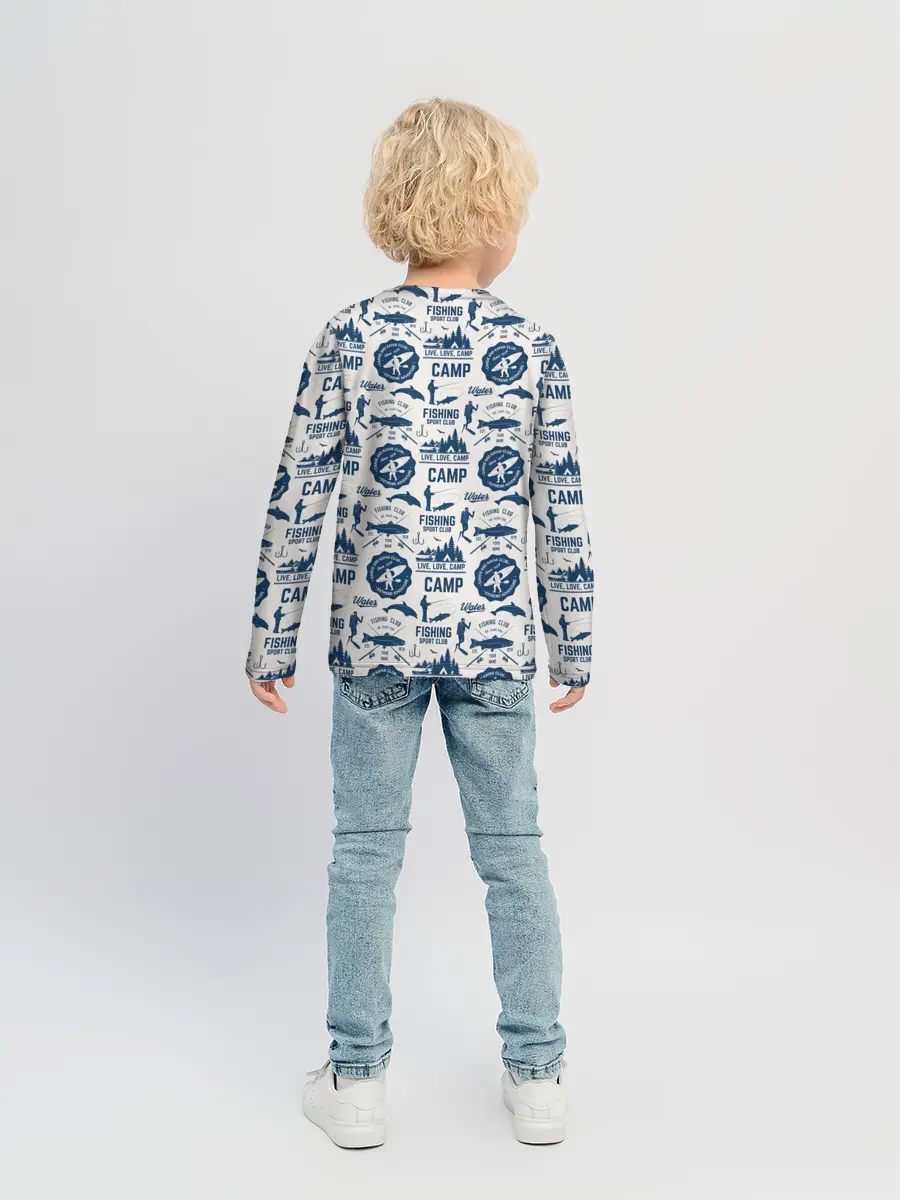 Детский лонгслив / Fishing Club